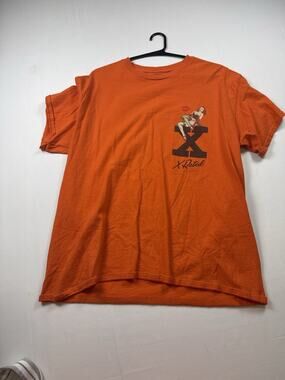 Fashion Nova Men X Rated Pin Up Graphic T Shirt Orange Mens Large